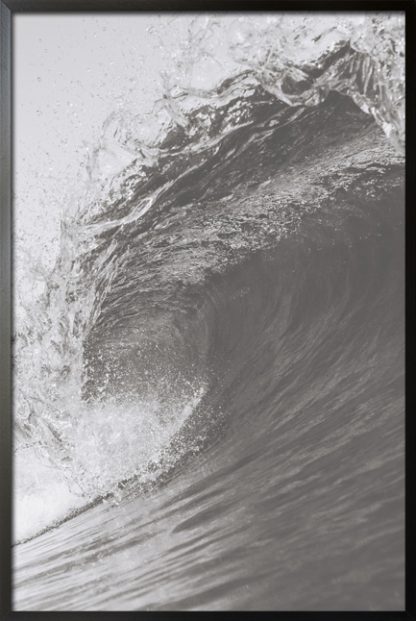 Grayscale wave poster