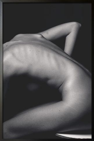Grayscale Female side body poster
