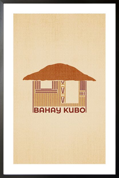 Bahay kubo minimal poster
