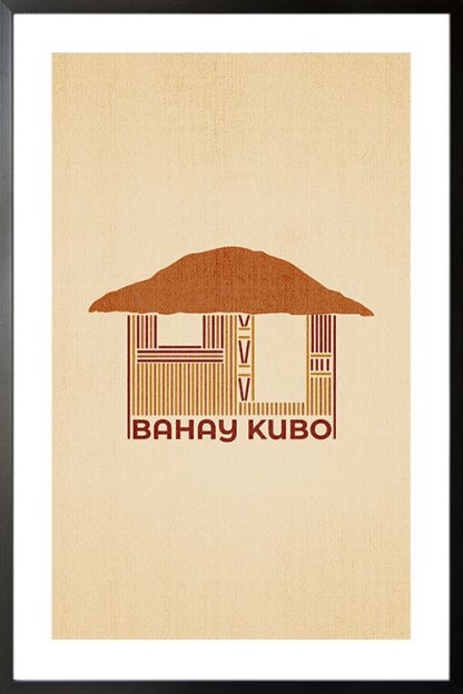 Bahay kubo minimal poster