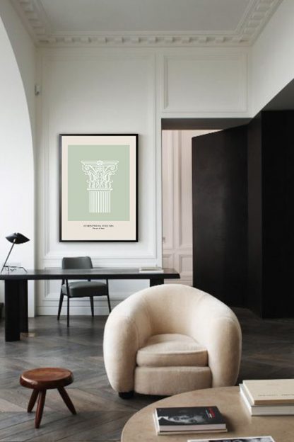 Corinthian Column poster in interior