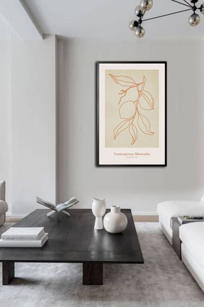 Evergreen tree poster in interior