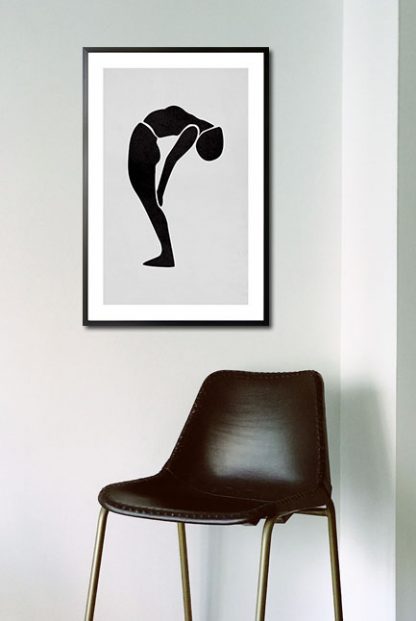 Stretch figure poster in interior