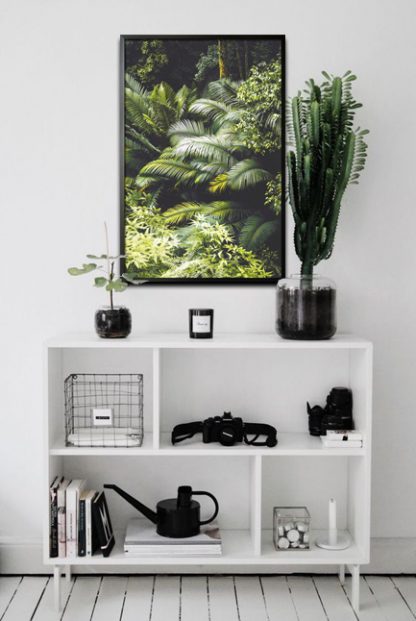 Forest leaves poster in interior