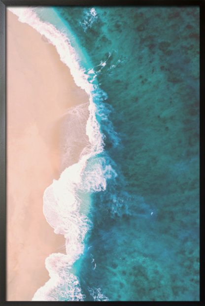Beach and shore aerial view 3 poster