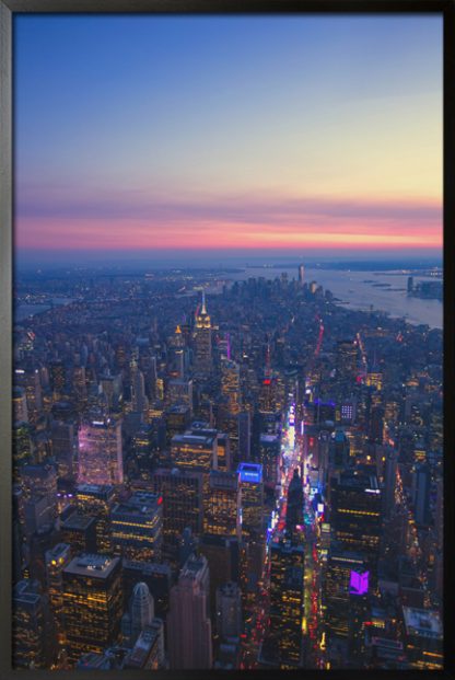City lights and sky poster