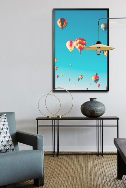 Hot air Balloons no. 1 poster in interior