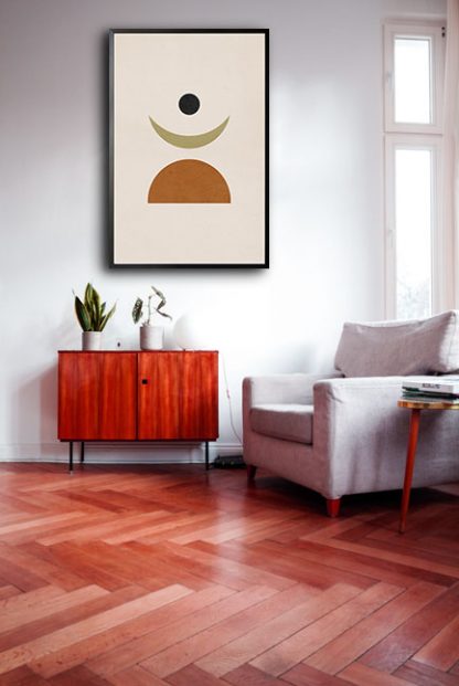 Moon phase no. 1 poster in interior