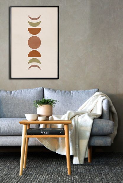 Moon phase no. 2 poster in interior