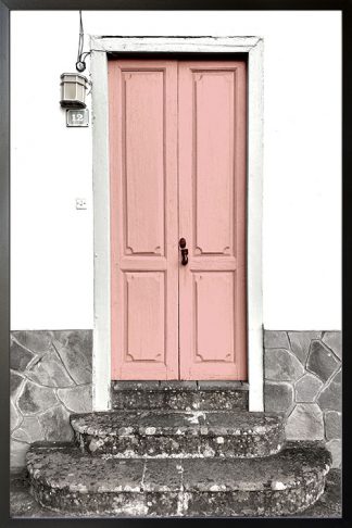 Pink door poster