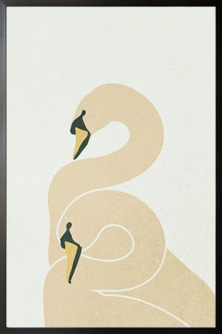 Double swan poster