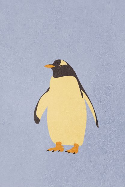 Penguin art print poster