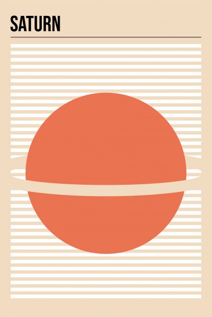 Saturn minimal poster