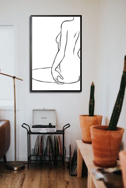 Sexy nude lines no. 1 poster in interior