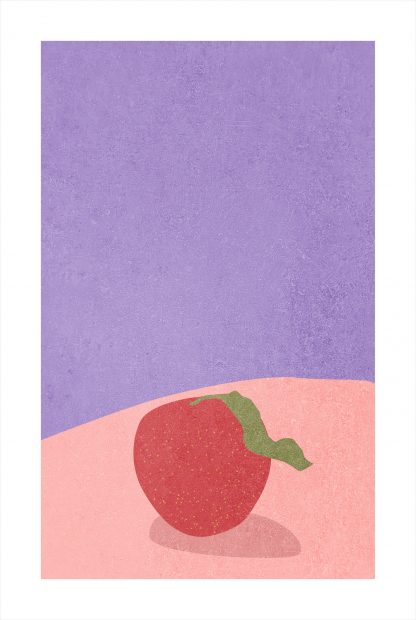 Apple or strawberry poster