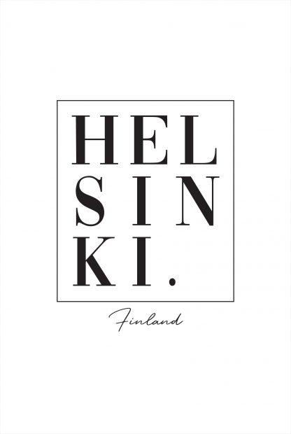Helsinki typo poster