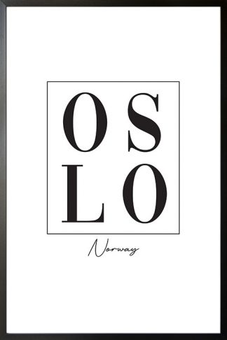 Oslo typo poster
