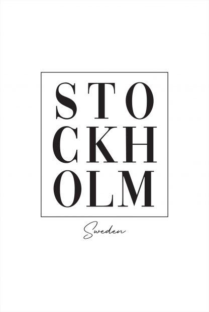 Stockholm typo poster