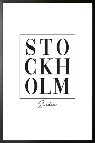 Stockholm typo poster