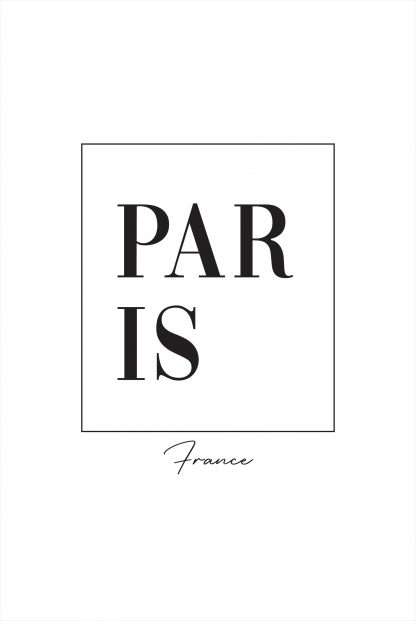 Paris typo poster