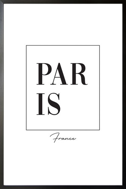 Paris typo poster