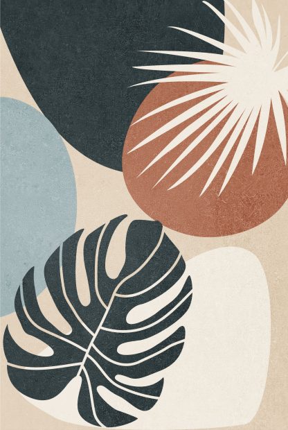 Textured nature and shape no. 5 poster