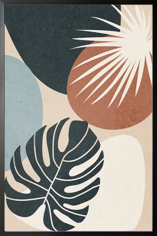 Textured nature and shape no. 5 poster