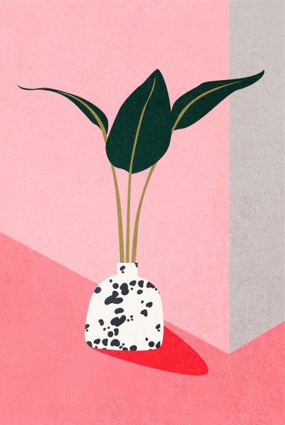 Contemporary art plant no. 4 poster