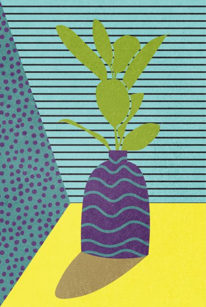 Contemporary art plant no. 5 poster