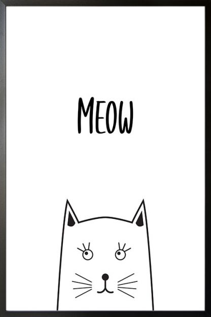 Cat meow poster