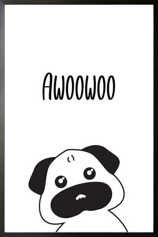 Pug awoowoo poster