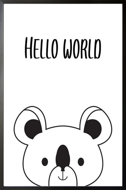 Koala hello world poster