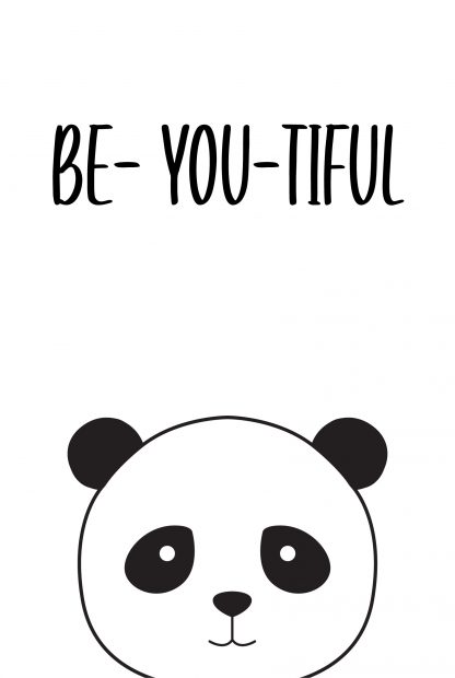 Panda Be-you-tiful poster