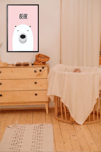 Cutie bear poster in interior