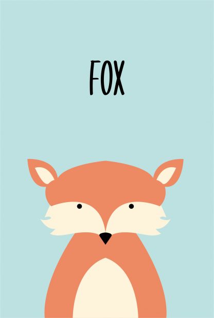 Cutie fox poster