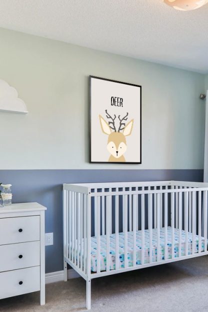 Cutie deer poster in interior