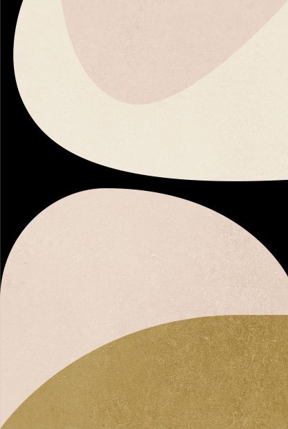 Abstract Minimal tone and shape no. 2 poster