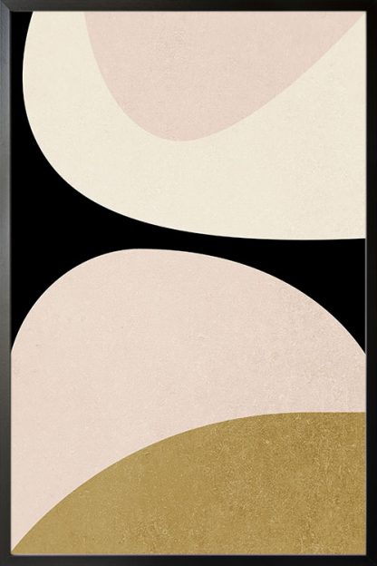 Abstract Minimal tone and shape no. 2 poster