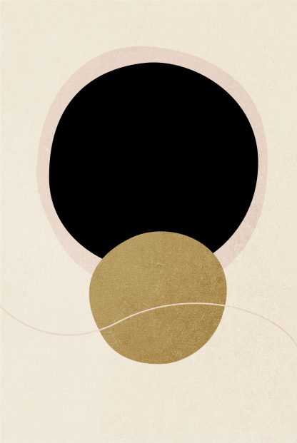 Abstract Minimal tone and shape no. 3 poster