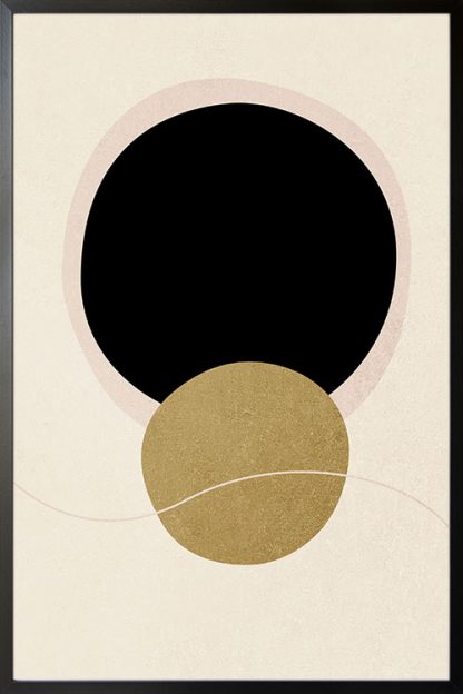 Abstract Minimal tone and shape no. 3 poster