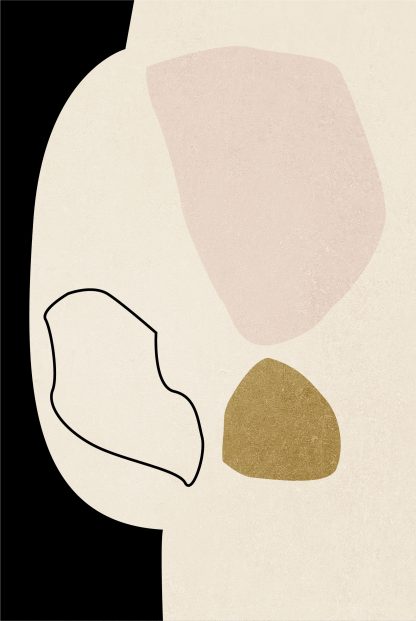 Abstract Minimal tone and shape no. 4 poster