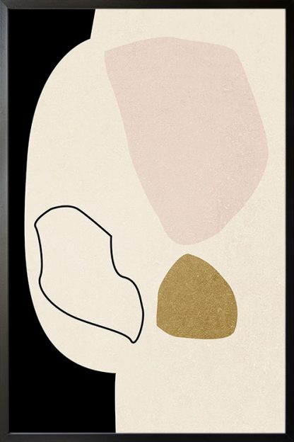 Abstract Minimal tone and shape no. 4 poster