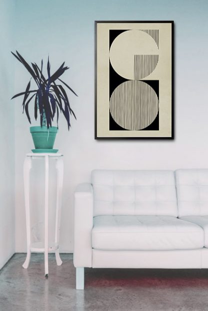 Abstraction and lines no. 3 poster in interior