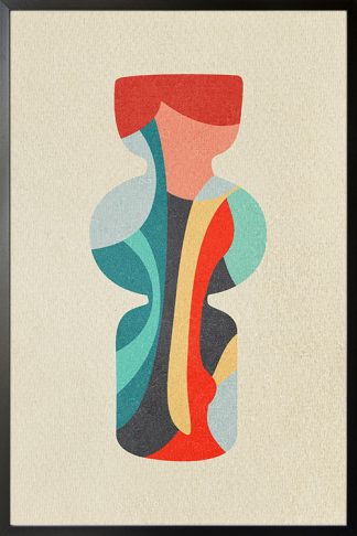 Contemporary vase abstract no. 1 poster