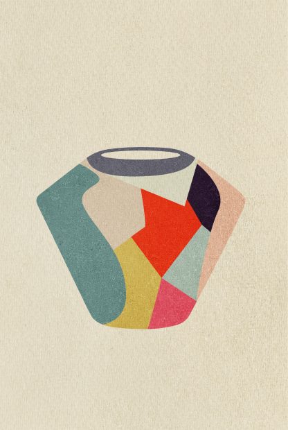 Contemporary vase abstract no. 2 poster