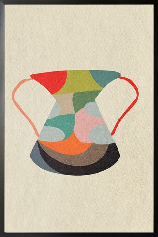 Contemporary vase abstract no. 3 poster