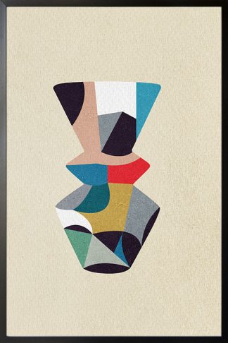 Contemporary vase abstract no. 4 poster