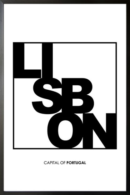 Lisbon Typo poster