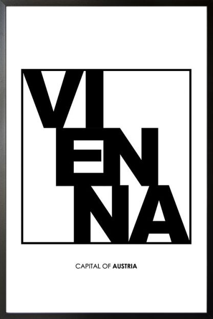 Vienna Typo poster