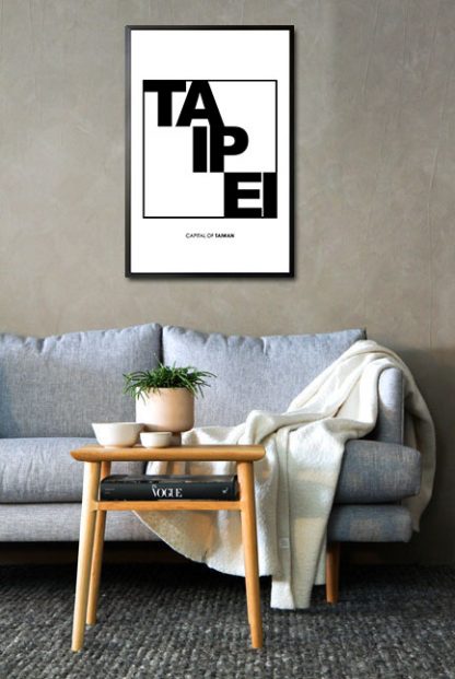 Taipei Typo poster in interior